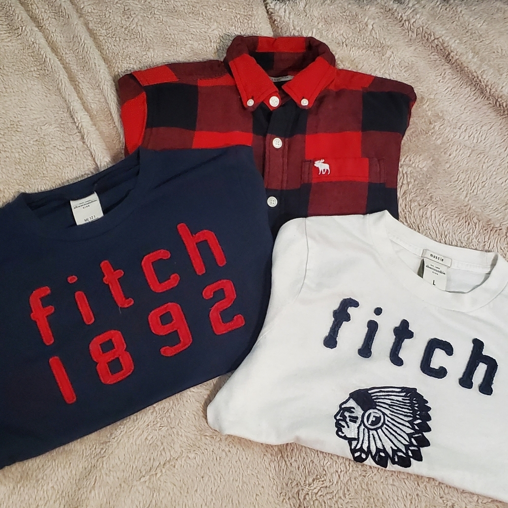Abercrombie boys shirts LARGE